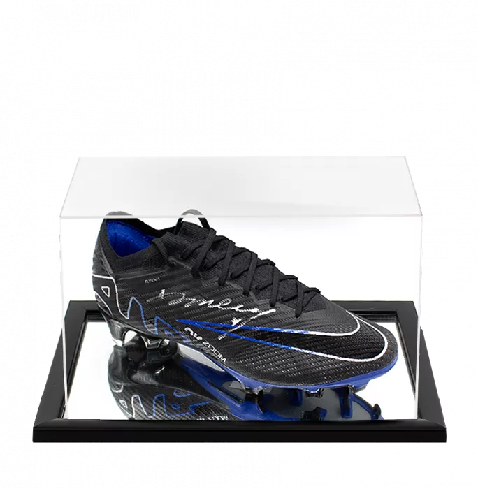 icons Didier Drogba Signed Nike Vapor Elite Boot In Acrylic Case