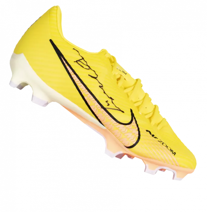 icons Didier Drogba Signed Yellow Nike Air Zoom Boot