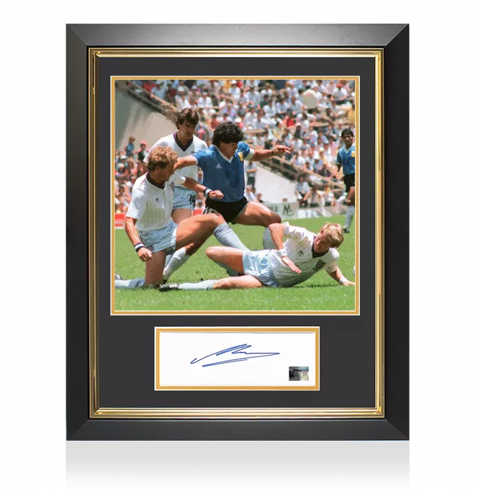 icons Diego Maradona Official FIFA World Cup Signed and Framed Card: Iconic Goal vs England