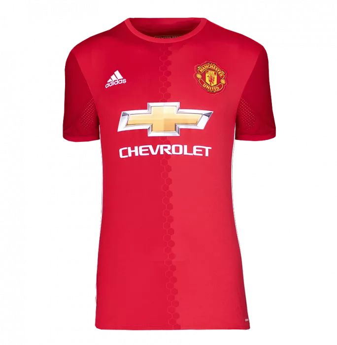 Icons Dimitar Berbatov Official UEFA Champions League Back Signed And Framed Manchester United 2016-17 Home Shirt