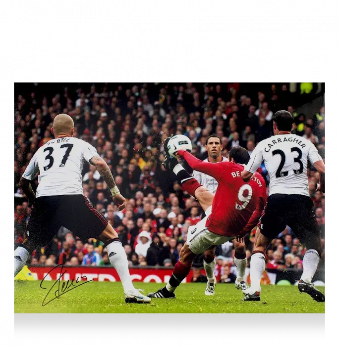 Icons Dimitar Berbatov Signed Manchester United Photo: Overhead Kick Vs Liverpool