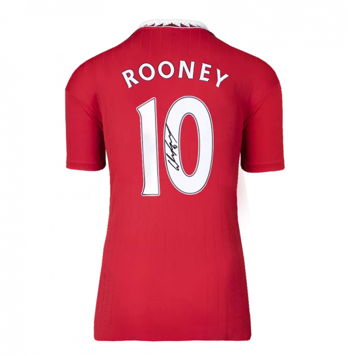 Icons Dimitar Berbatov & Wayne Rooney Signed Manchester United Home Shirts In Classic Dual Frame