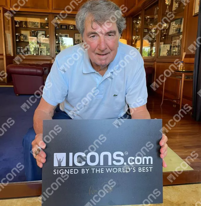 Icons Dino Zoff Signed Italy Photo In Black Wooden Frame: 1982 FIFA World Cup Winner