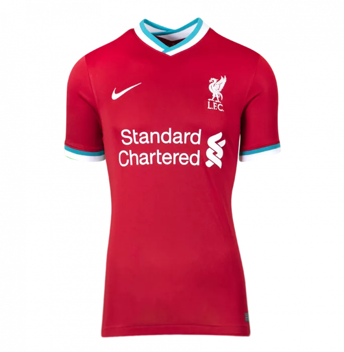 Icons Diogo Jota Official UEFA Champions League Signed And Hero Framed Liverpool 2020-21 Home Shirt With Fan Style Numbers