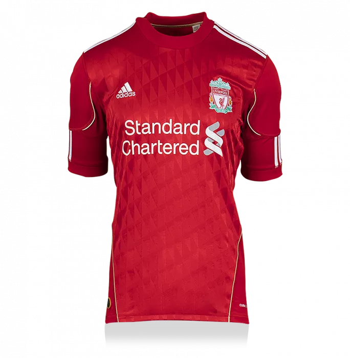 Icons Dirk Kuyt Back Signed Liverpool FC 2010-12 Home Shirt