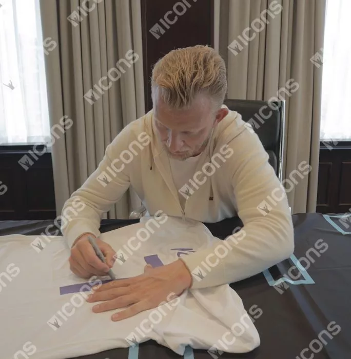 Icons Dirk Kuyt Back Signed Netherlands 2006-07 Away Shirt