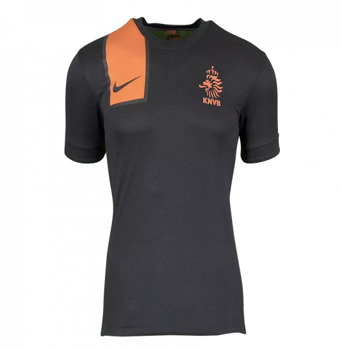 Icons Dirk Kuyt Back Signed Netherlands 2012-13 Away Shirt