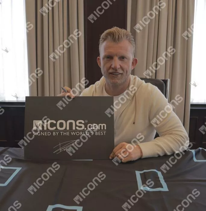 Icons Dirk Kuyt Back Signed Netherlands 2012-13 Home Shirt In Deluxe Packaging