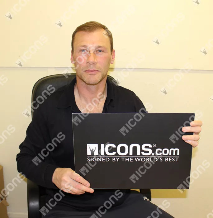 Icons Duncan Ferguson Back Signed Everton 1995 FA Cup Final Shirt In Classic Frame