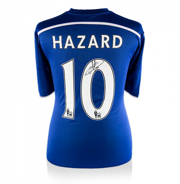icons Eden Hazard Back Signed Chelsea 2014-15 Home Shirt