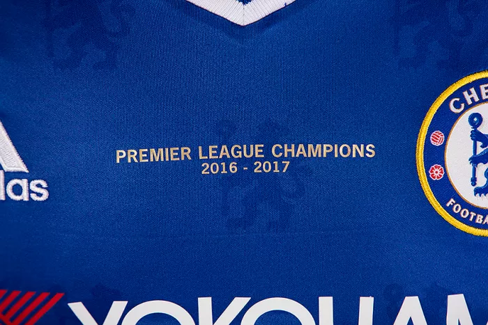 Icons Eden Hazard Front Signed Chelsea 2016-17 Home Shirt: Premier League Champions Edition