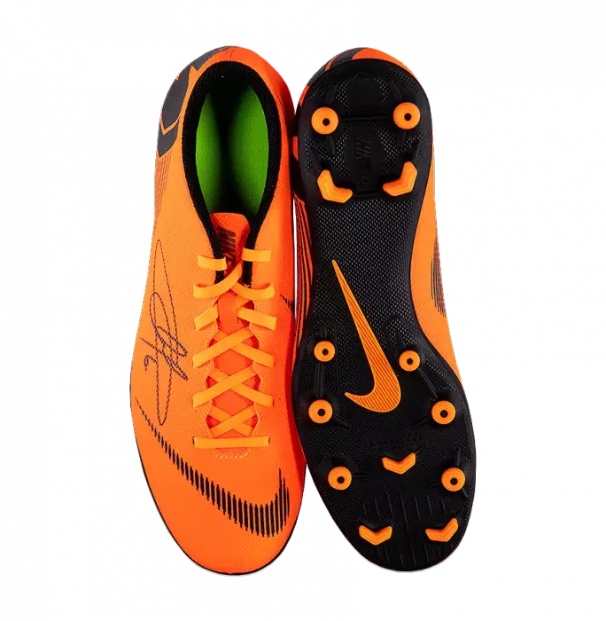 Icons Eden Hazard Signed Total Orange Nike Mercurial Vapor XII Boot