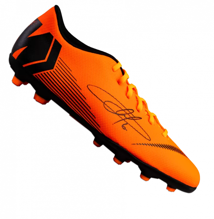 icons Eden Hazard Signed Total Orange Nike Mercurial Vapor XII Boot