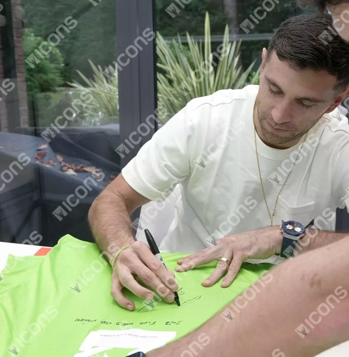 Icons Emiliano Martinez Front Signed Argentina 2022 Home Goalkeeper Shirt - "2022 FIFA World Cup Winner" Inscription In Classic Frame