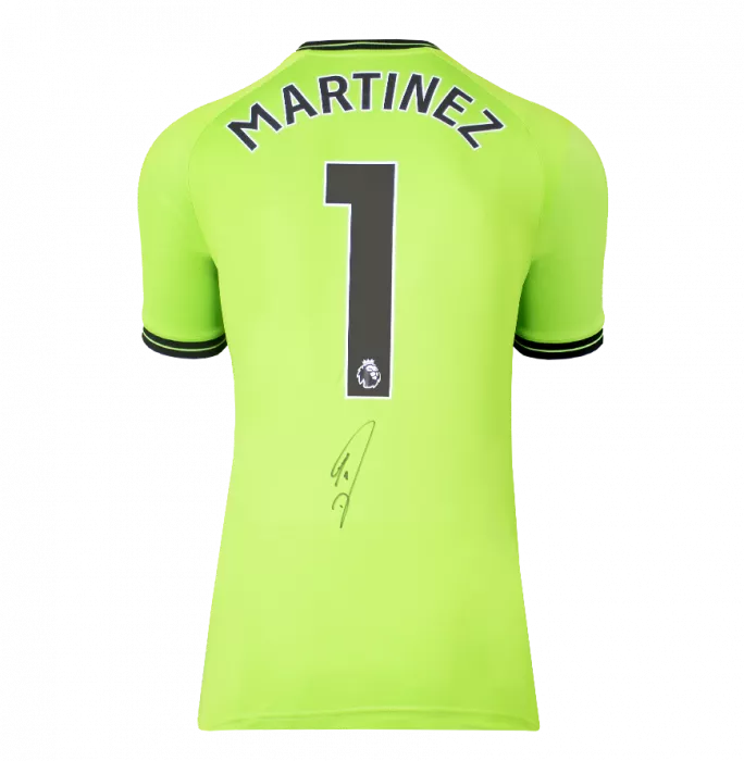Icons Emiliano Martinez Official Ballon D'Or™ Back Signed And Hero Framed Aston Villa 2023-24 Away Goalkeeper Shirt: 2024 Yachine Trophy Winner