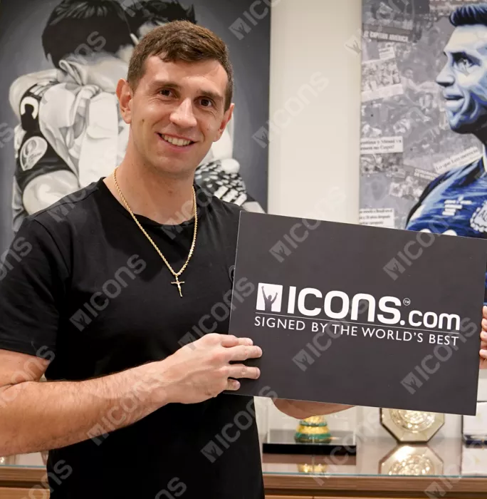 Icons Emiliano Martinez Official Ballon D'Or™ Signed Plaque And Photo Frame: 2024 Yachine Trophy Winner