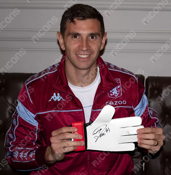 Icons Emiliano Martinez Signed Adidas Glove Signed In Black