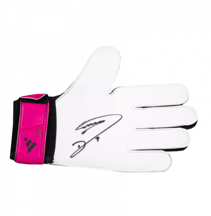 icons Emiliano Martinez Signed Black & Pink Adidas Goalkeeper Glove