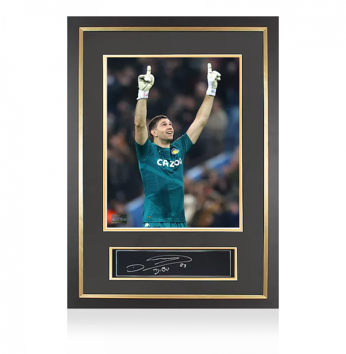 icons Emiliano Martinez Signed Plaque and Photo Frame: Aston Villa Star