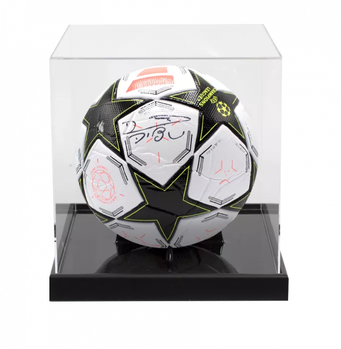 icons Emiliano Martinez Signed UEFA Champions League Football In Acrylic Case