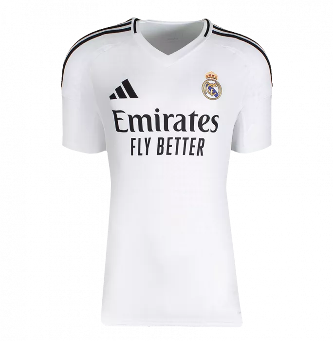 Icons Endrick Back Signed Real Madrid CF 2024-25 Home Shirt In Hero Frame: Option 1