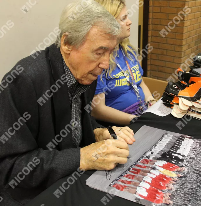 Icons England 1966 Photo Signed By Five In Black Wooden Frame: FIFA World Cup Final Lineup