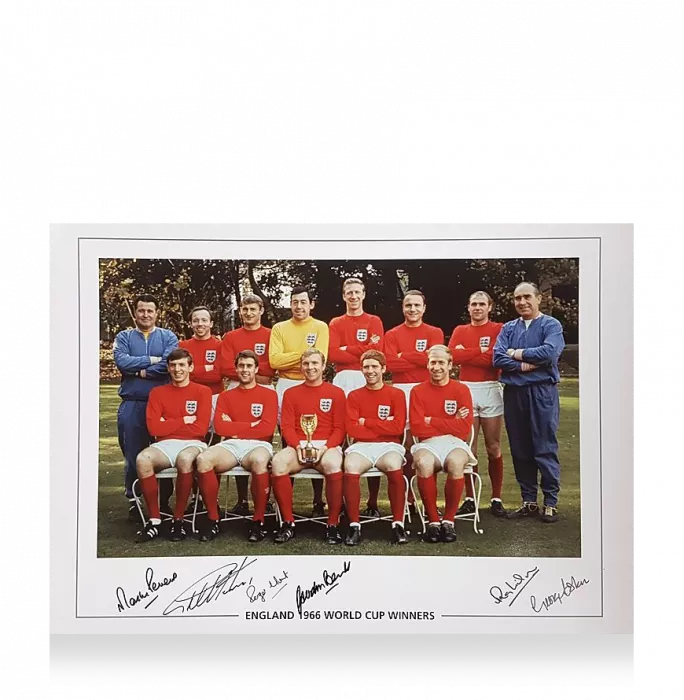 Icons England Multi Signed Photo: 1966 England World Cup Winners