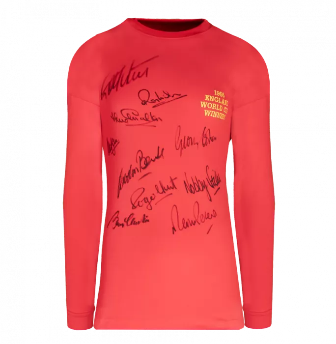 Icons England Official 1966 FIFA World Cup™ Squad Signed And Framed Shirt: Signed By 10