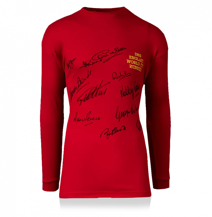 icons England Squad Signed 1966 Home Shirt Signed By Ten