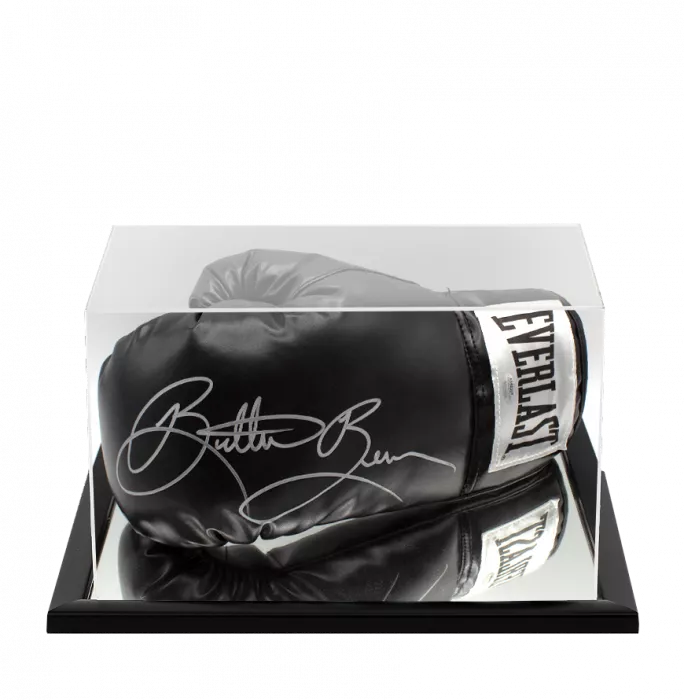 icons Eric 'Butterbean' Esch Signed Everlast Black Boxing Glove In Acrylic Case