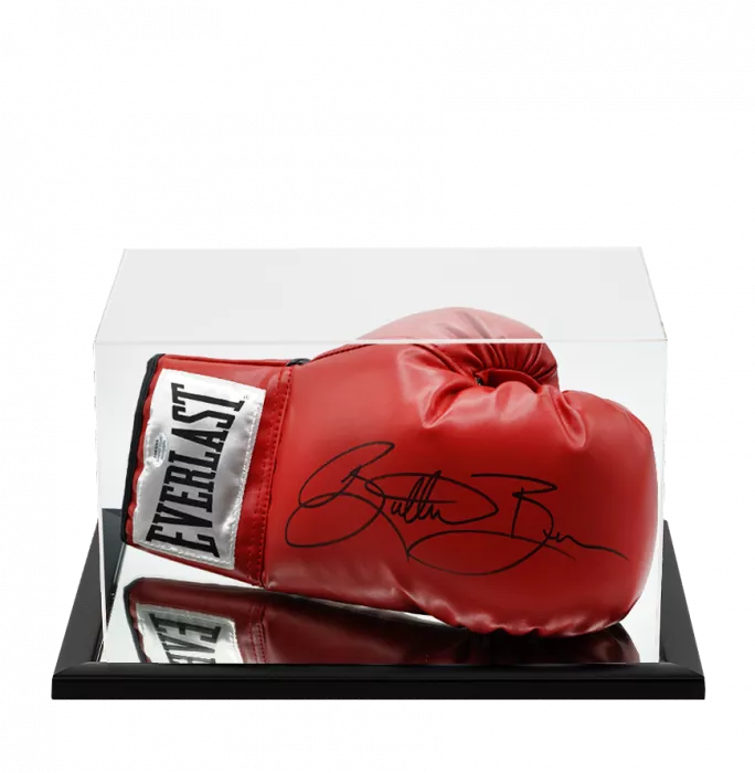 icons Eric 'Butterbean' Esch Signed Everlast Red Boxing Glove In Acrylic Case