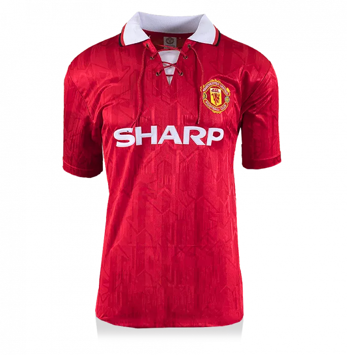 Icons Eric Cantona Back Signed Manchester United 1994 Home Shirt: FA Cup Final Special Edition