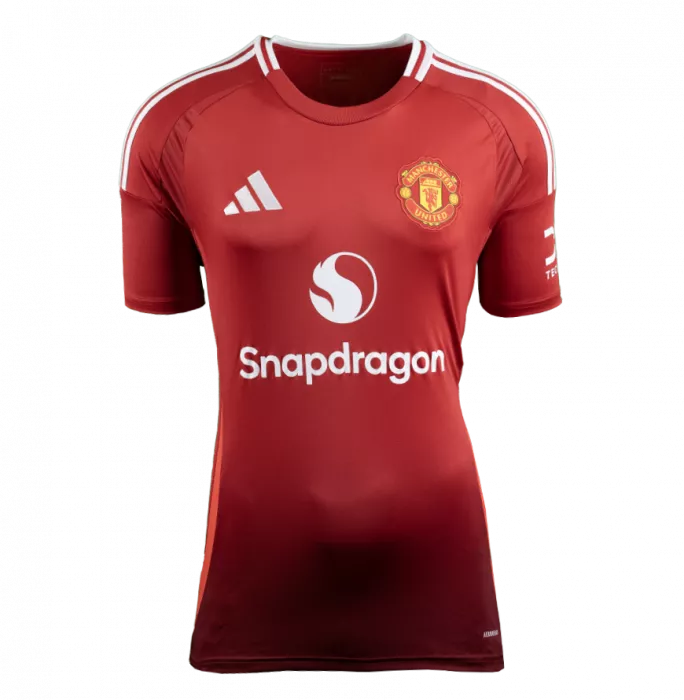 Icons Eric Cantona Back Signed Manchester United 2024-25 Home Shirt In Deluxe Packaging