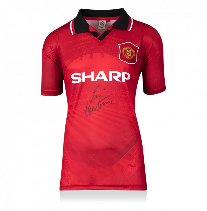 Icons Eric Cantona Front Signed Manchester United 1994-96 Home Shirt