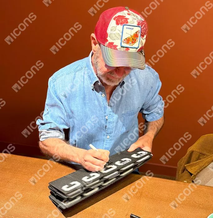 Icons Eric Cantona Signed And Framed Captains Armband