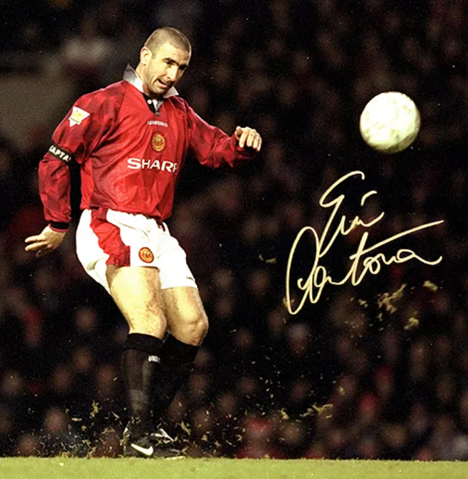 Icons Eric Cantona Signed And Framed Manchester United Photo: Iconic Chip Goal Vs Sunderland