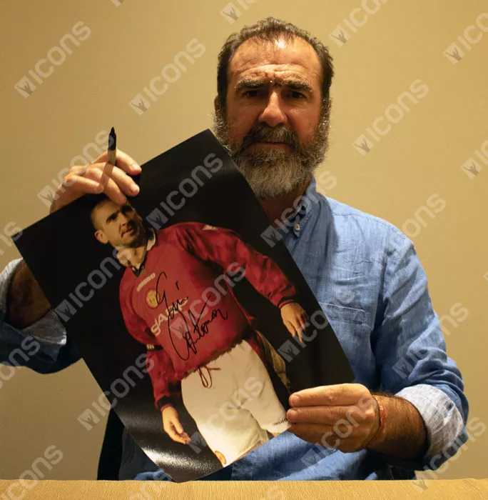 Icons Eric Cantona Signed Manchester United Photo: Legend