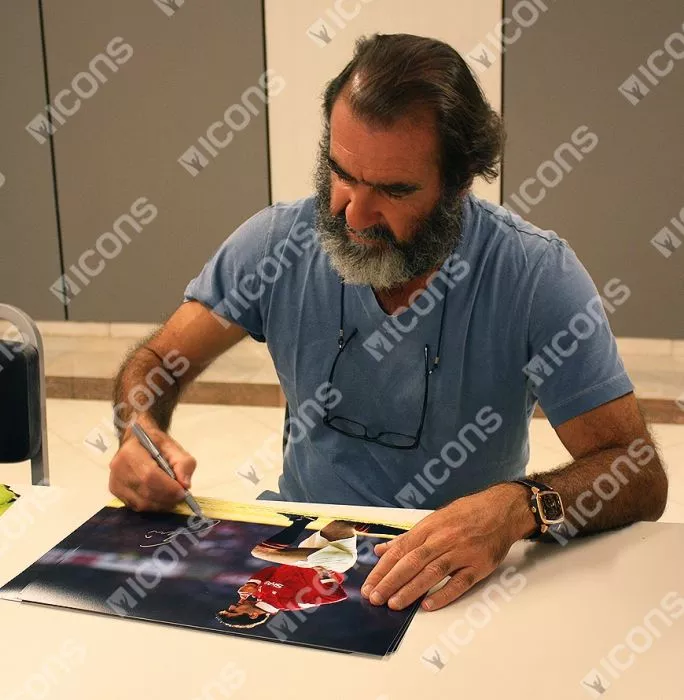 Icons Eric Cantona Signed Manchester United Photo: The King Of Manchester