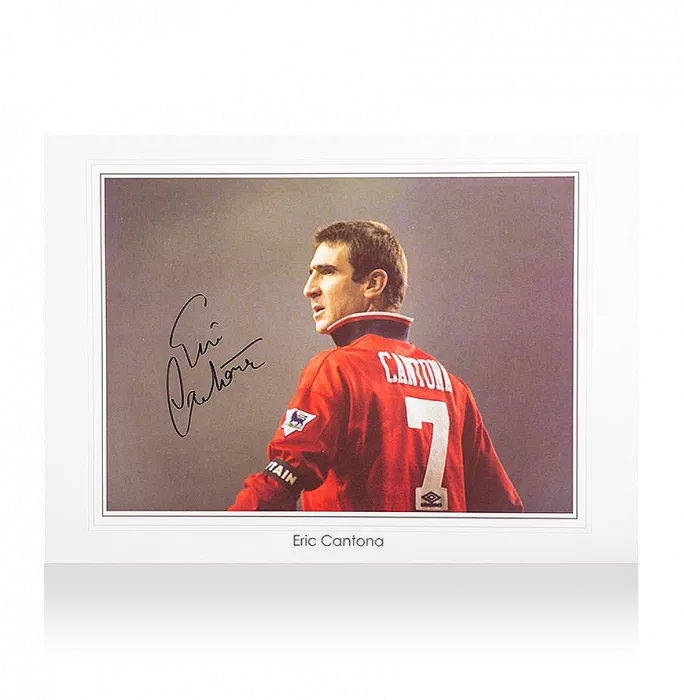 Icons Eric Cantona Signed Manchester United Photo: The King