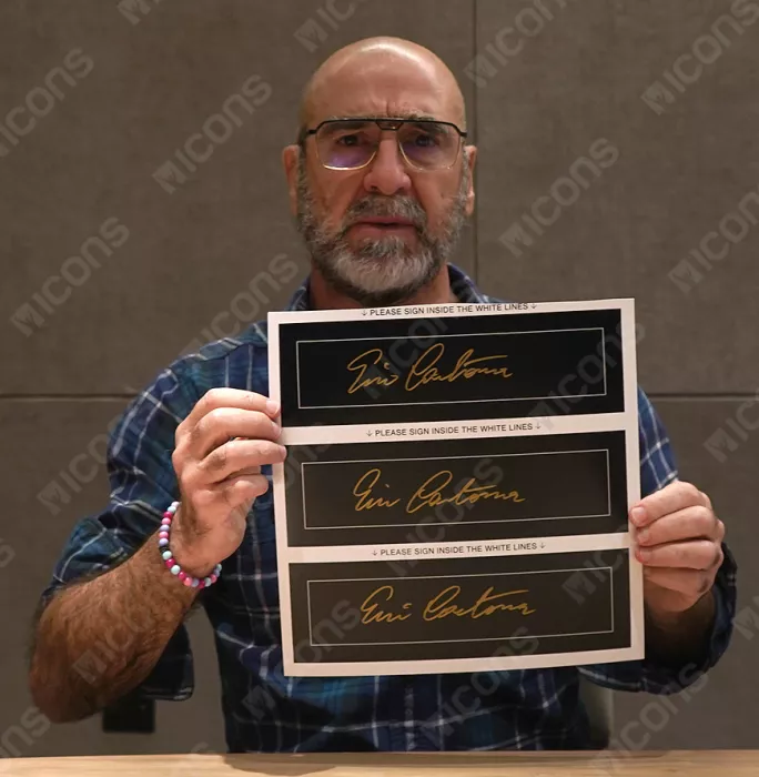 Icons Eric Cantona Signed Plaque And Photo Frame: Manchester United Icon