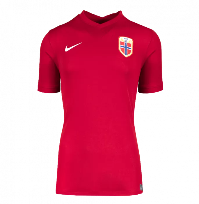 Icons Erling Haaland Back Signed Norway 2020-21 Home Shirt