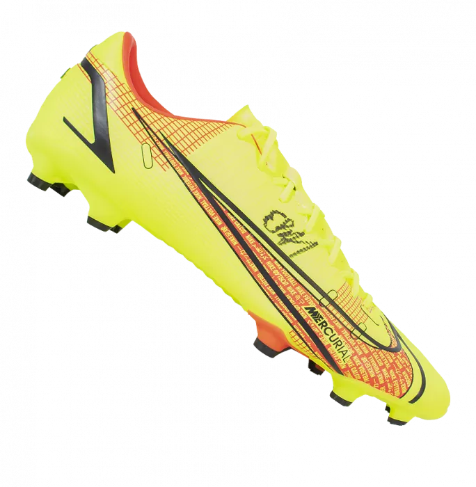 Icons Erling Haaland Signed Yellow Nike Mercurial Boot In Acrylic Case