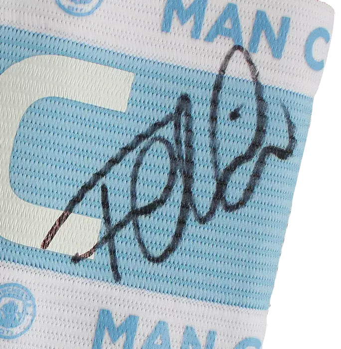 Icons Fernandinho Signed Manchester City Captain's Armband