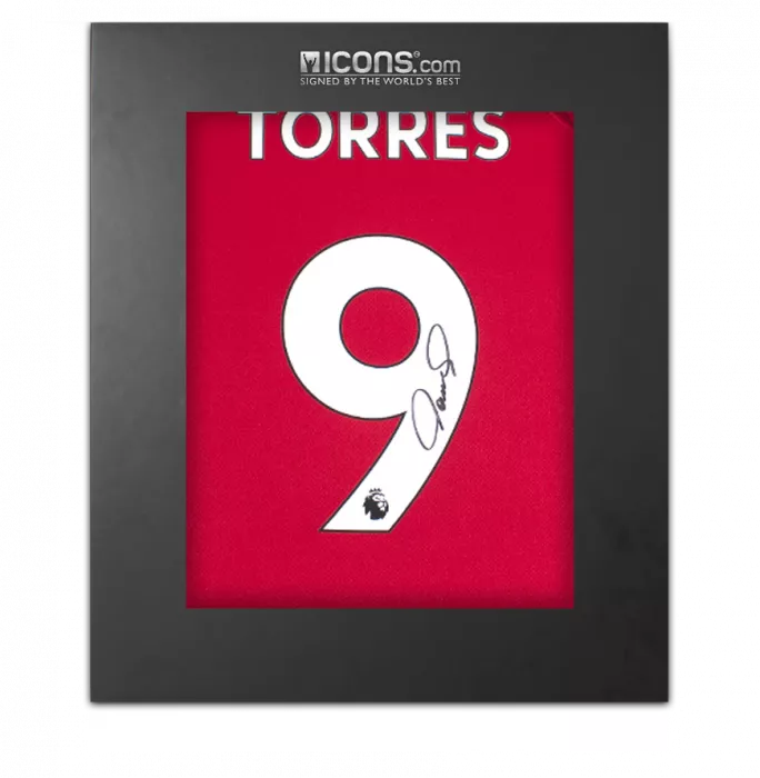icons Fernando Torres Back Signed Liverpool FC 2022-23 Home Shirt In Deluxe Packaging