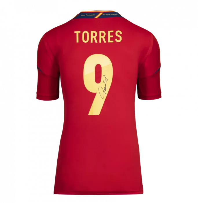 Icons Fernando Torres Back Signed Spain 2011-12 Home Shirt In Classic Frame