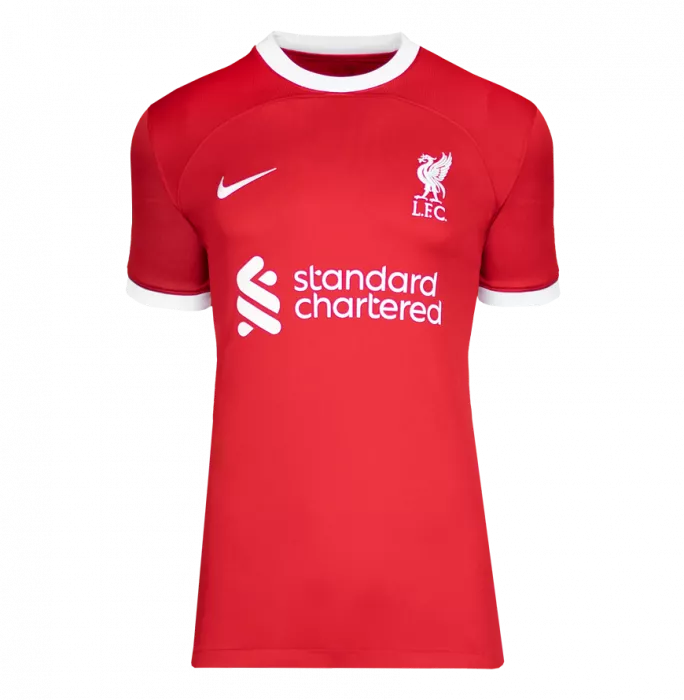 Icons Fernando Torres Official UEFA Champions League Back Signed And Hero Framed Liverpool 2023-24 Home Shirt