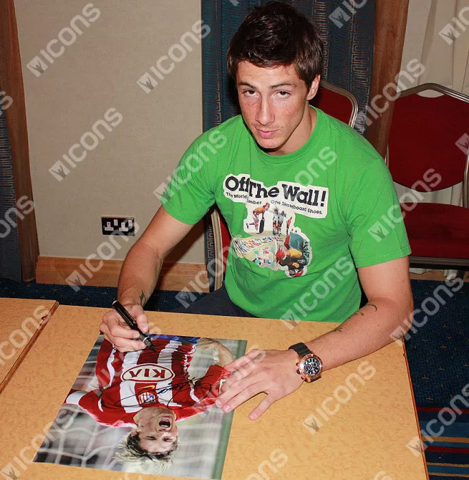 Icons Fernando Torres Signed Atletico Madrid Photo: El Niño