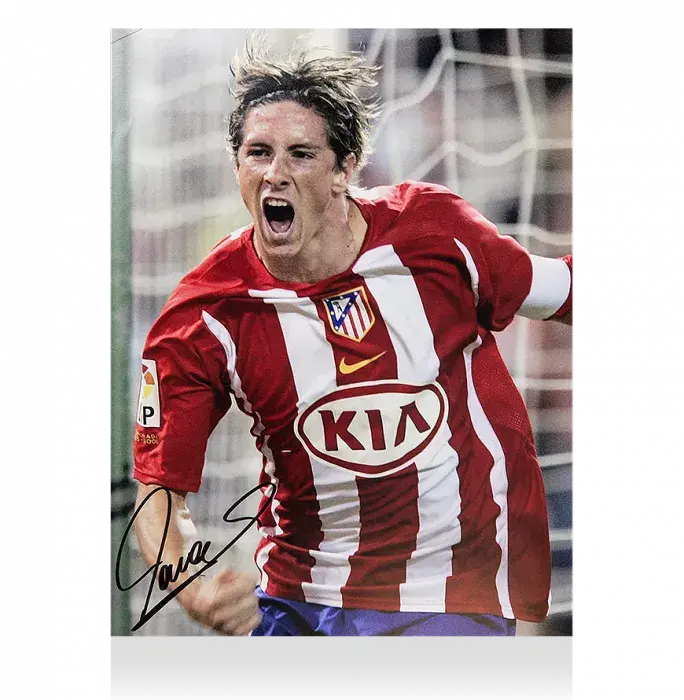 Icons Fernando Torres Signed Atletico Madrid Photo: El Niño