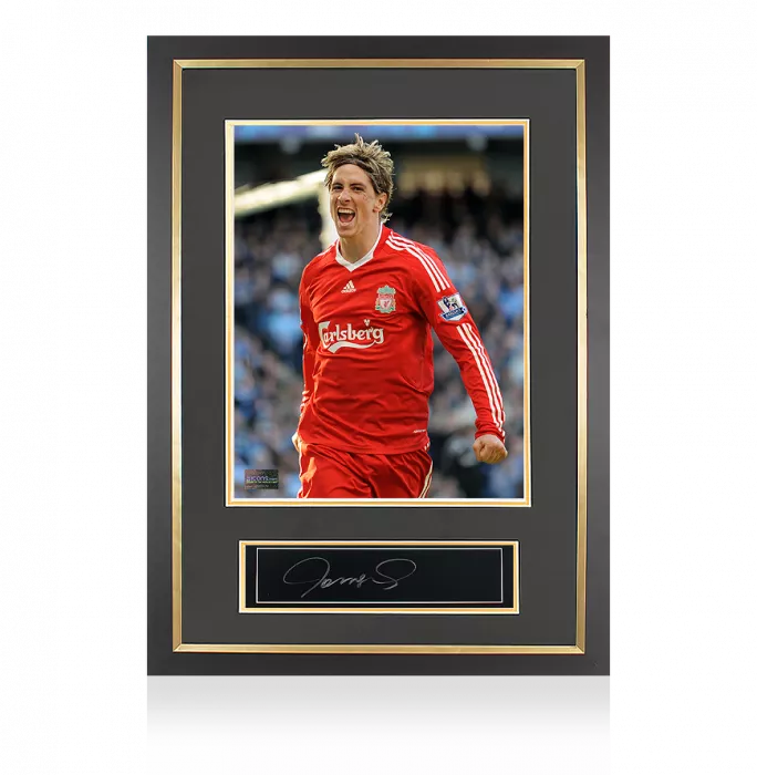 icons Fernando Torres Signed Plaque and Photo Frame: Liverpool FC Legend