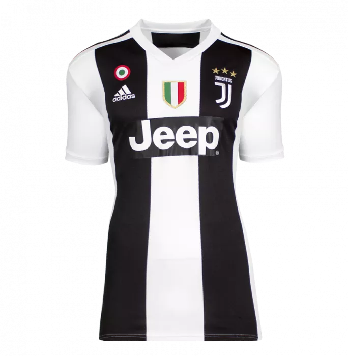 Icons Filippo Inzaghi Back Signed Juventus 2018-19 Home Shirt With Fan Style Numbers In Hero Frame: Option 1